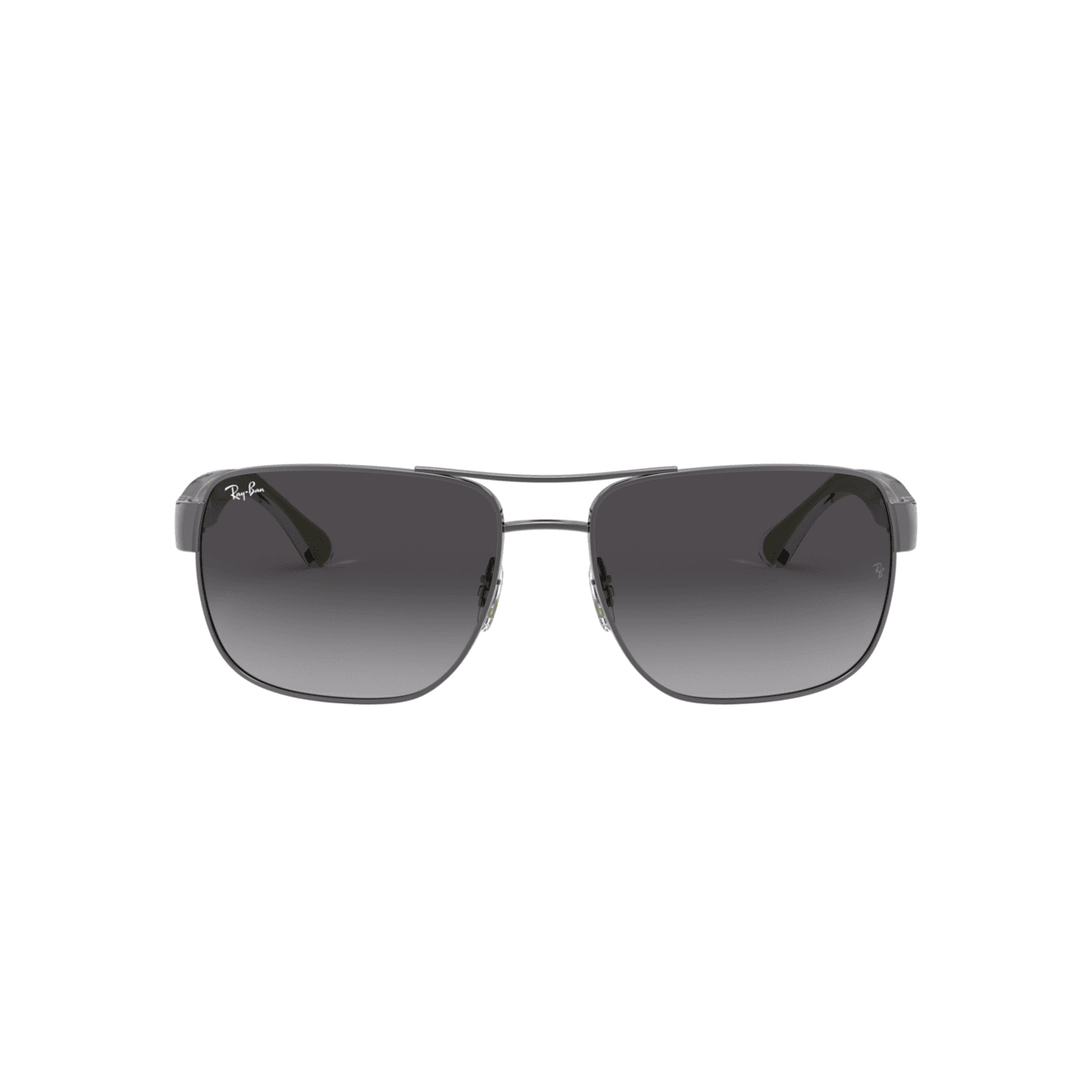 Ray-Ban RB3530 004/8G 58 Men's Square Sunglasses – Gradient Grey Lenses, Gunmetal Frame