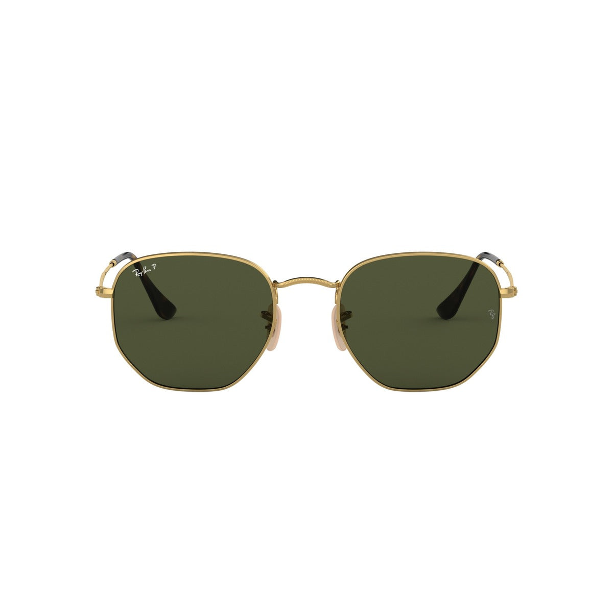 Ray-Ban Gold Hexagonal Flat G-15 Sunglasses RB3548N 51mm