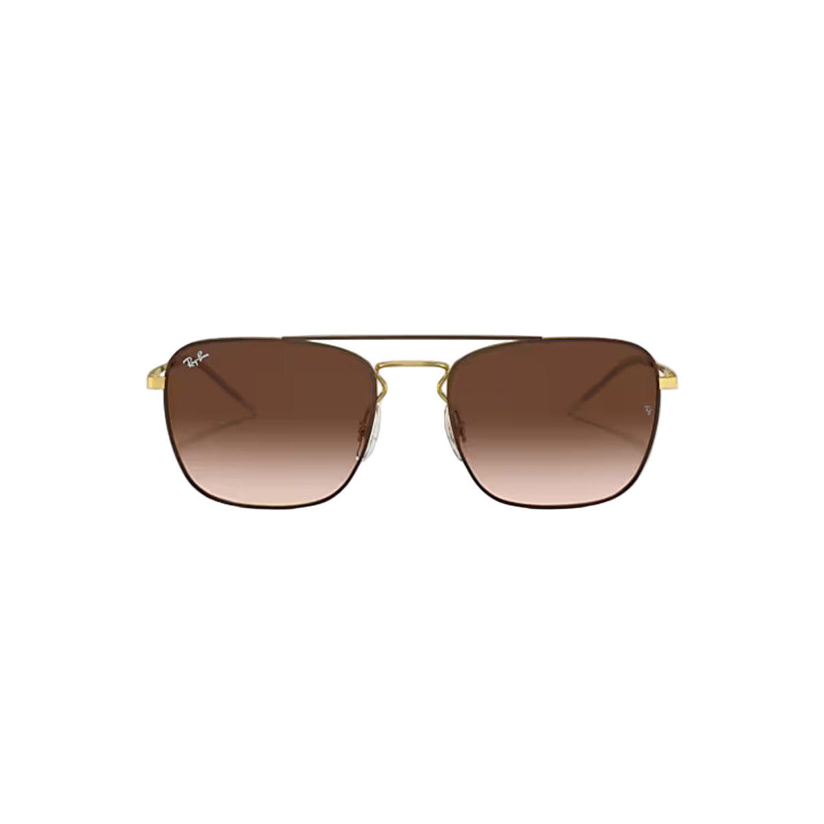Ray-Ban RB3588 9055/13 55 Men's Designer Square Sunglasses – Gold Frame, 55mm