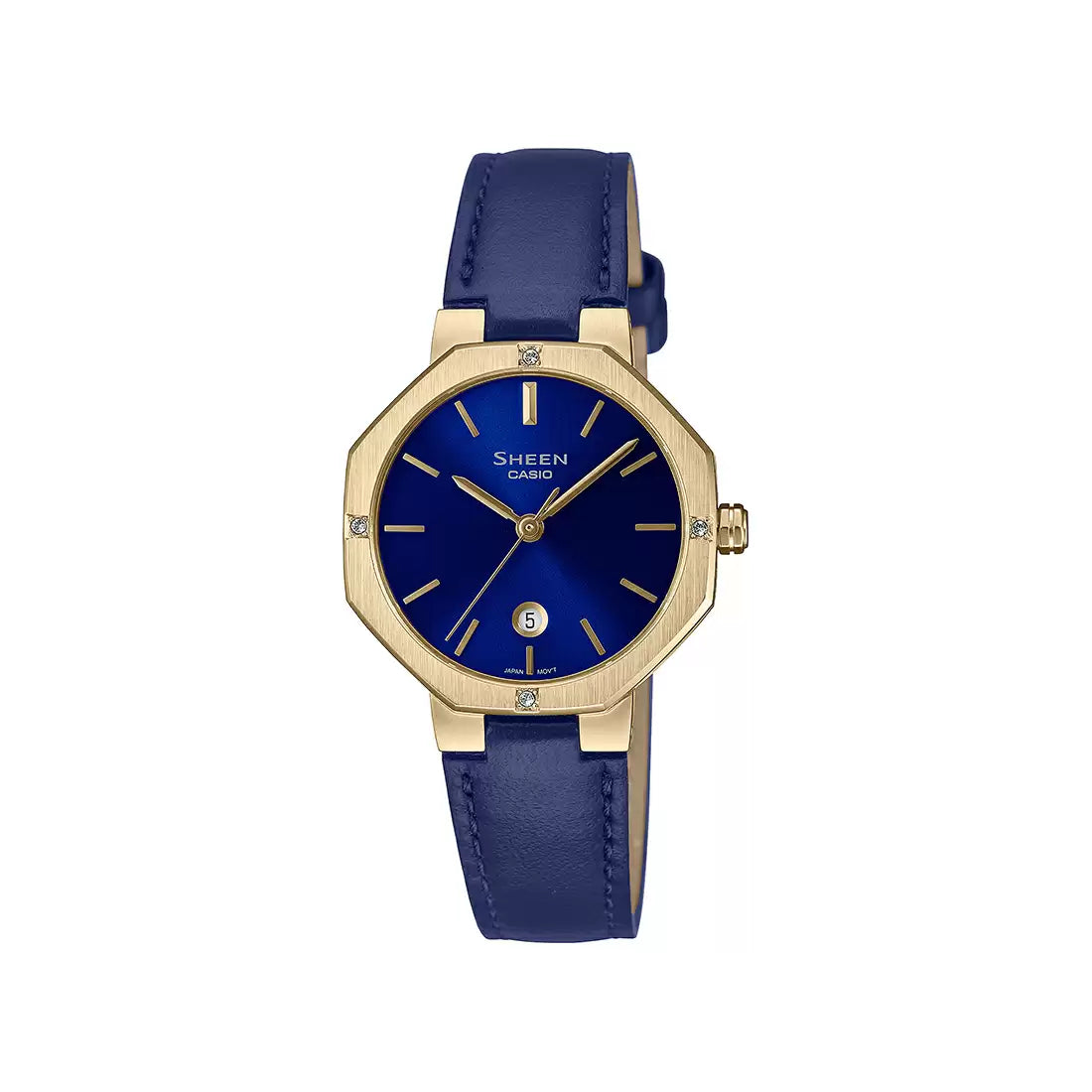 Casio SHEEN SHE-4543GL-2AUDF - SH293 Leather Analog Women's Watch