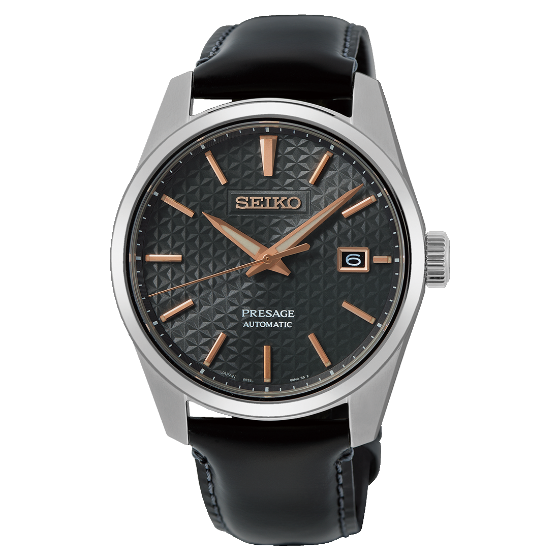 Presage Sharp Edged Series Grey Dial Men's Watch - SPB231J1