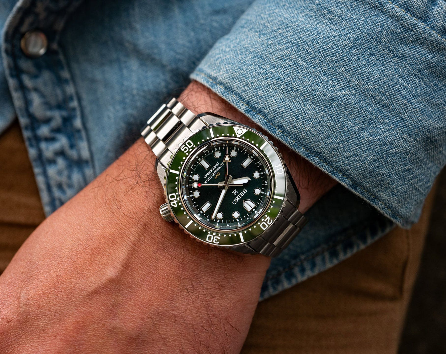 Seiko Prospex Marine Green Automatic GMT - SPB381J1