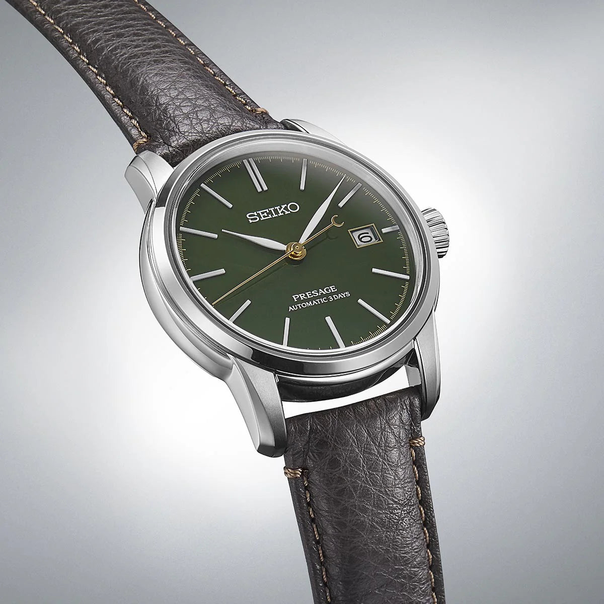 Presage Craftsmanship Series Natural Green Urushi Lacquer Men's Watch – SPB407J1