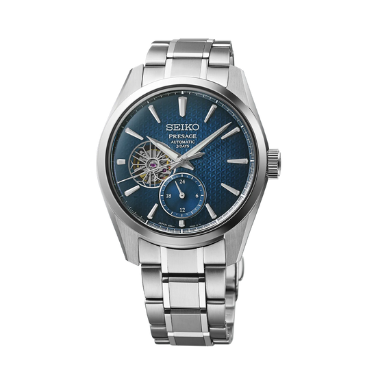 Presage Sharp Edged Asanoha Automatic Blue Dial Men's Watch - SPB417J1