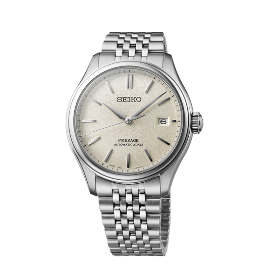 Presage Classic Series ‘Shiro-iro’ White Dial Men's Watch - SPB463J1