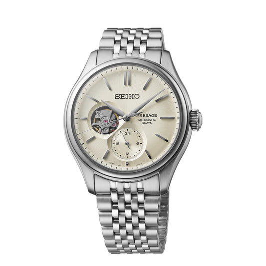 SPB469J1 Seiko Presage Classic Series ‘Shiro-iro’ Open heart Men's Watch