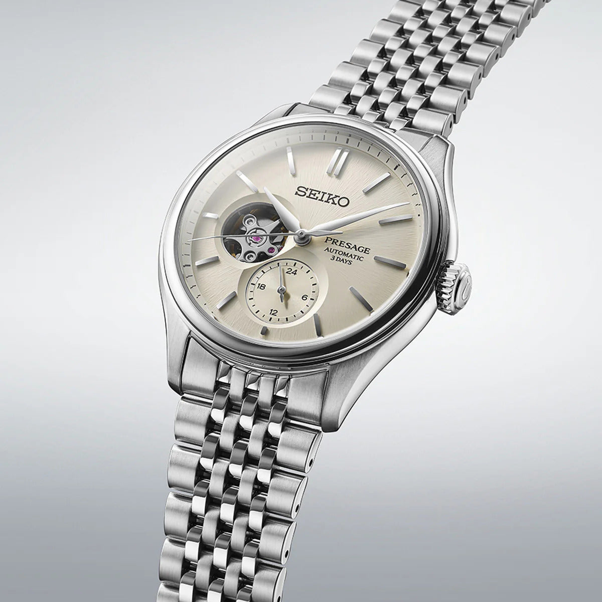 SPB469J1 Seiko Presage Classic Series ‘Shiro-iro’ Open heart Men's Watch