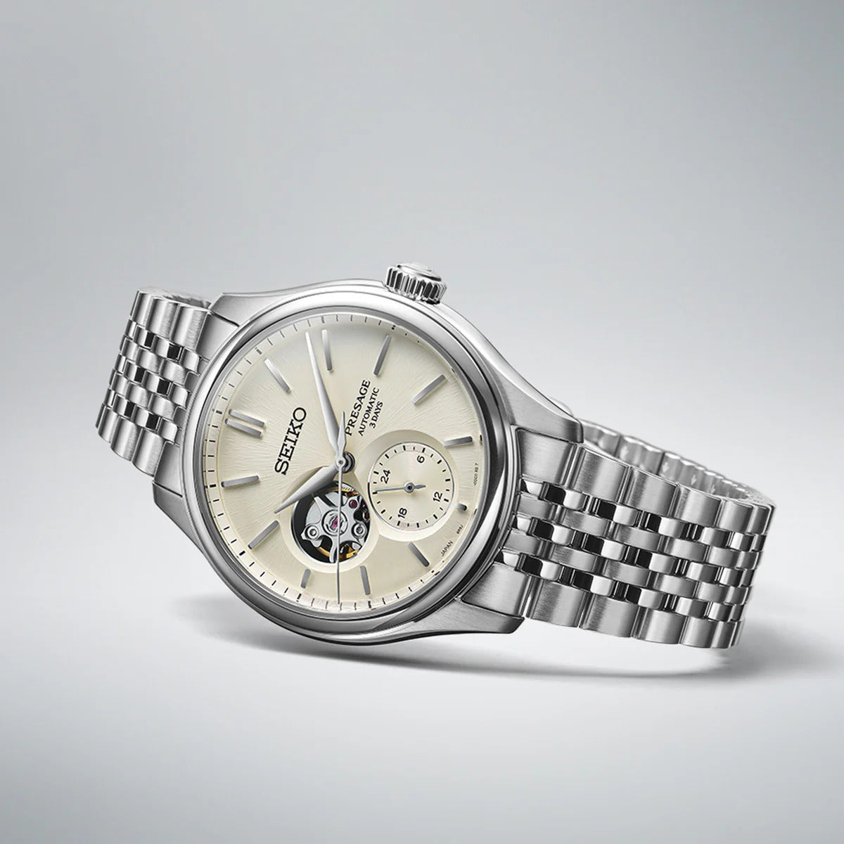 SPB469J1 Seiko Presage Classic Series ‘Shiro-iro’ Open heart Men's Watch