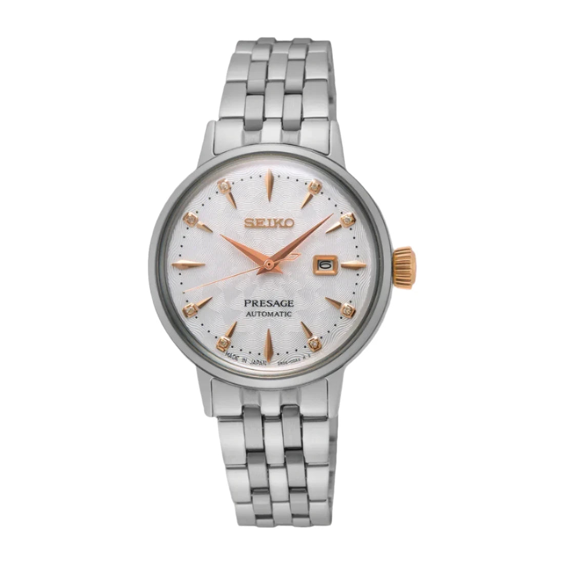 Presage Cocktail Time ‘Clover Club’ Diamond Twist Women's Watch - SRE009J1