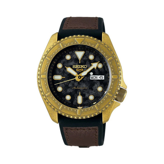 Seiko 5 Sports Automatic Black Dial Men's Watch - SRPE80K1
