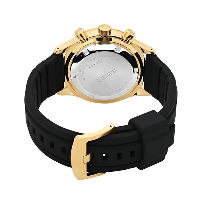 Automatic Chronograph Black Dial Watch for Men - SSB446P1