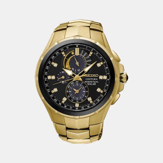 SEIKO Coutura Chrono Black Dial Analog Men's Watch - SSC572P1