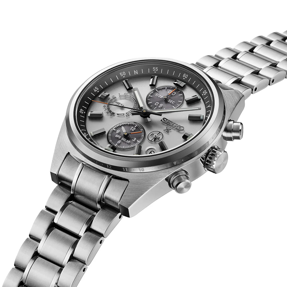 Prospex GPS Solar Chrono Speedtimer White Silver Men's Watch - SSH165J1