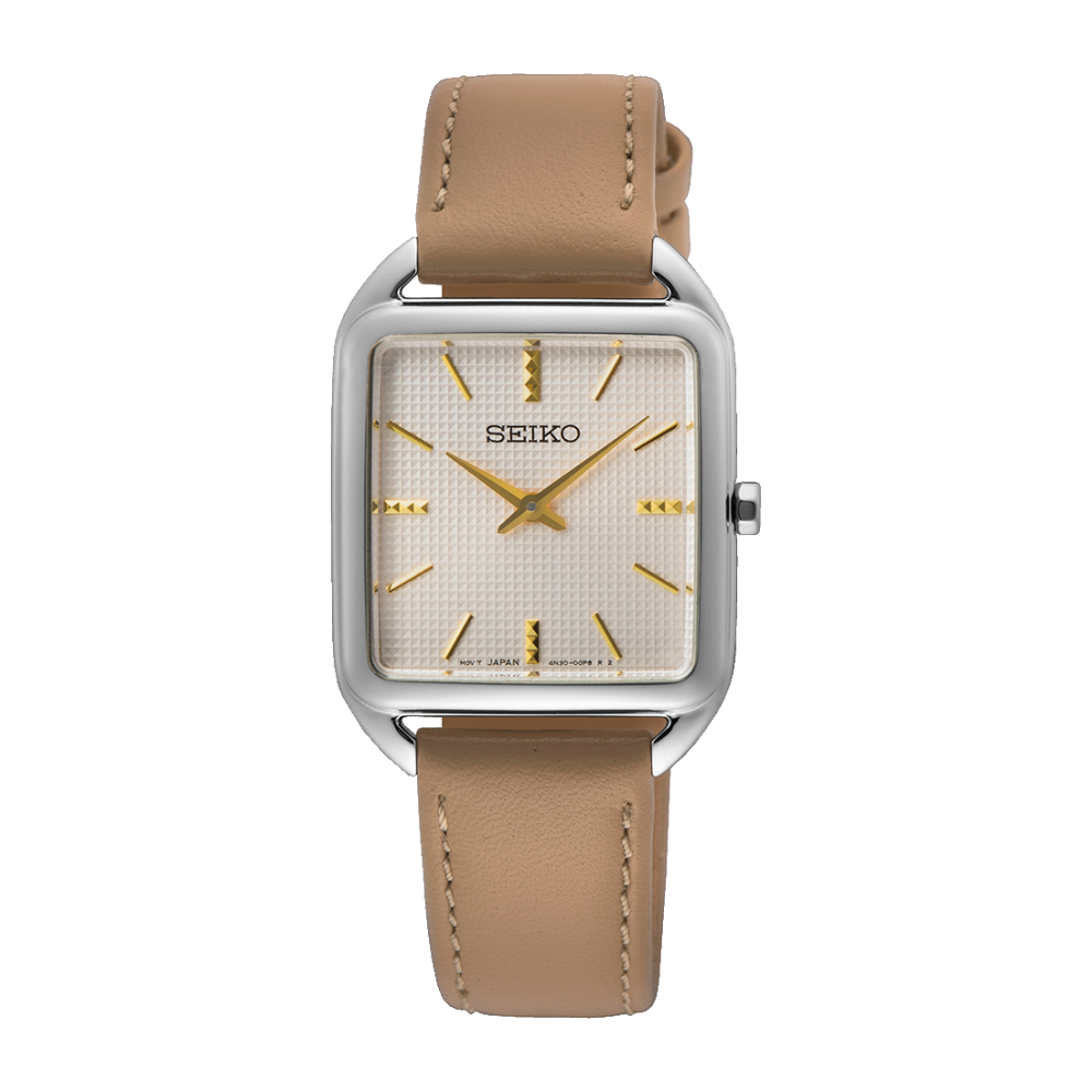 Classique Analog Leather Strap Watch for Women - SWR089P1