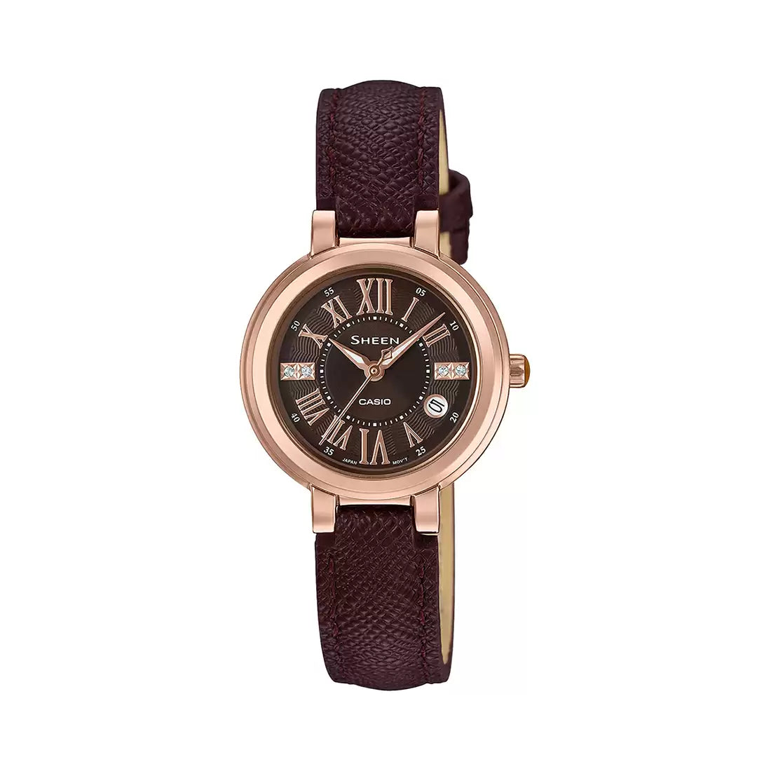 Casio SHEEN SHE-4029PGL-5AUDF - SX214 Black Leather - Women's Watch