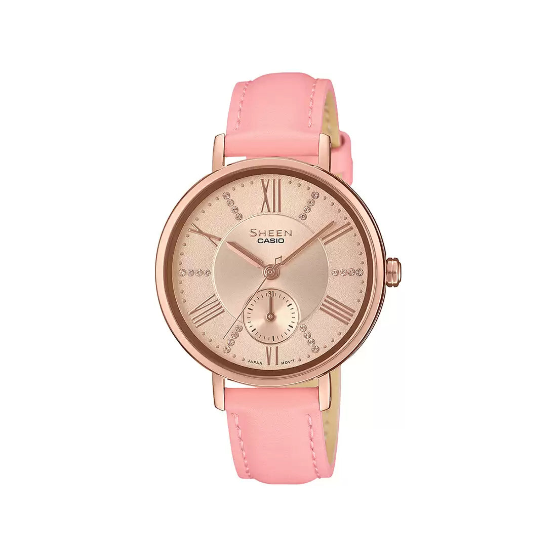 Casio SHEEN SHE-3066PGL-4AUDF - SX239 Pink Gold IP - Women's Watch