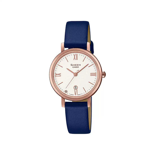 Casio SHEEN SHE-4540CGL-7AUDF - SX278 Sapphire Pink Gold IP - Women's Watch