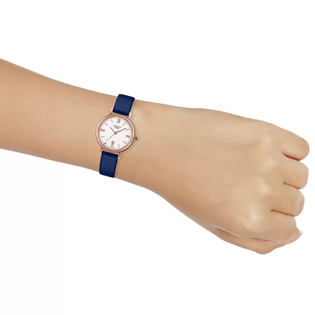Casio SHEEN SHE-4540CGL-7AUDF - SX278 Sapphire Pink Gold IP - Women's Watch
