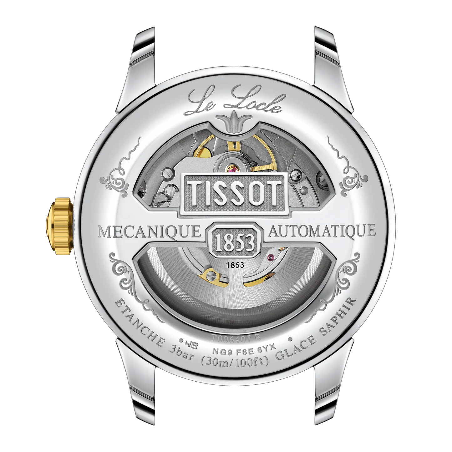 T0064072203301 Tissot Le Locle Powermatic 80 Two-Tone Watch For Men