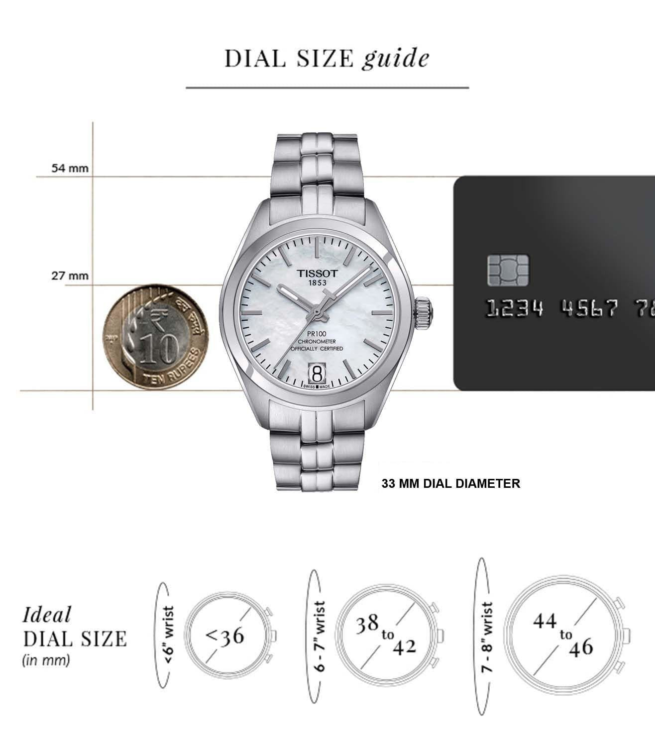 T1012081111100 | TISSOT PR 100 Powermatic 80 Lady