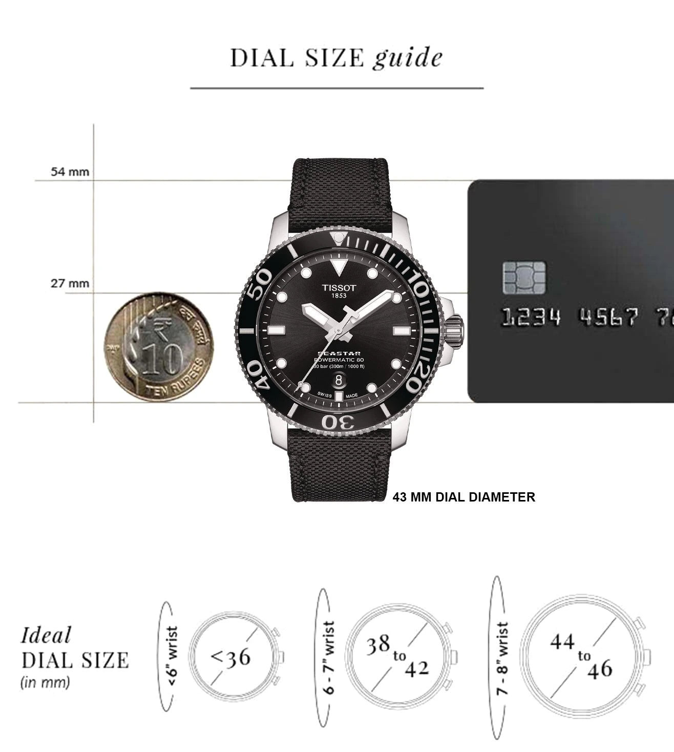 T1204071705100 | TISSOT T-Sport Seastar 1000 Powermatic Swiss Automatic Watch for Men