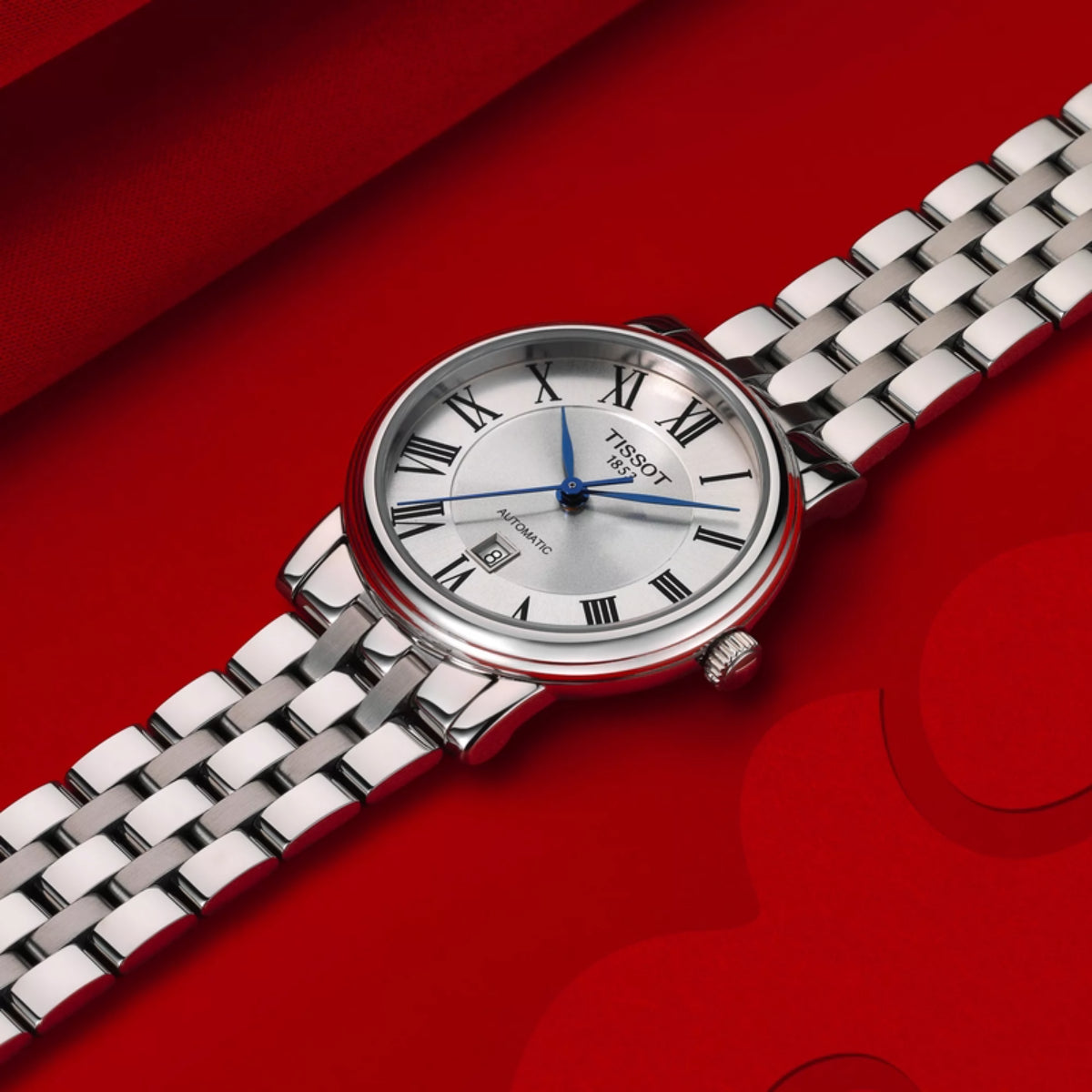 Tissot Carson Premium Automatic Silver Dial Women's Watch T1222071103300