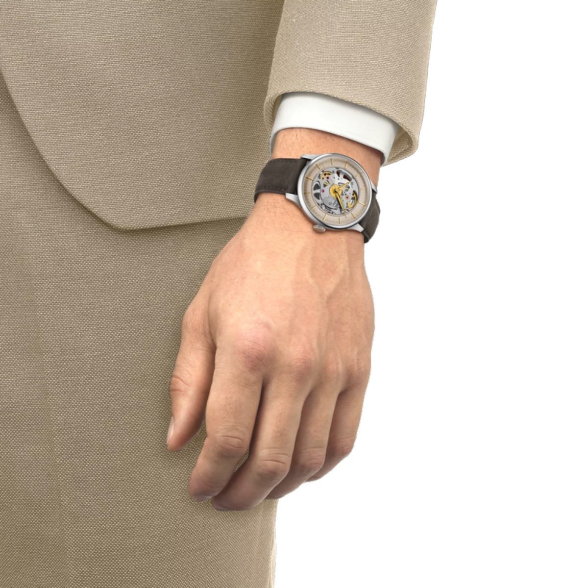 Tissot Chemin Des Tourelles Skeleton Automatic Men's Watch T1398361626100