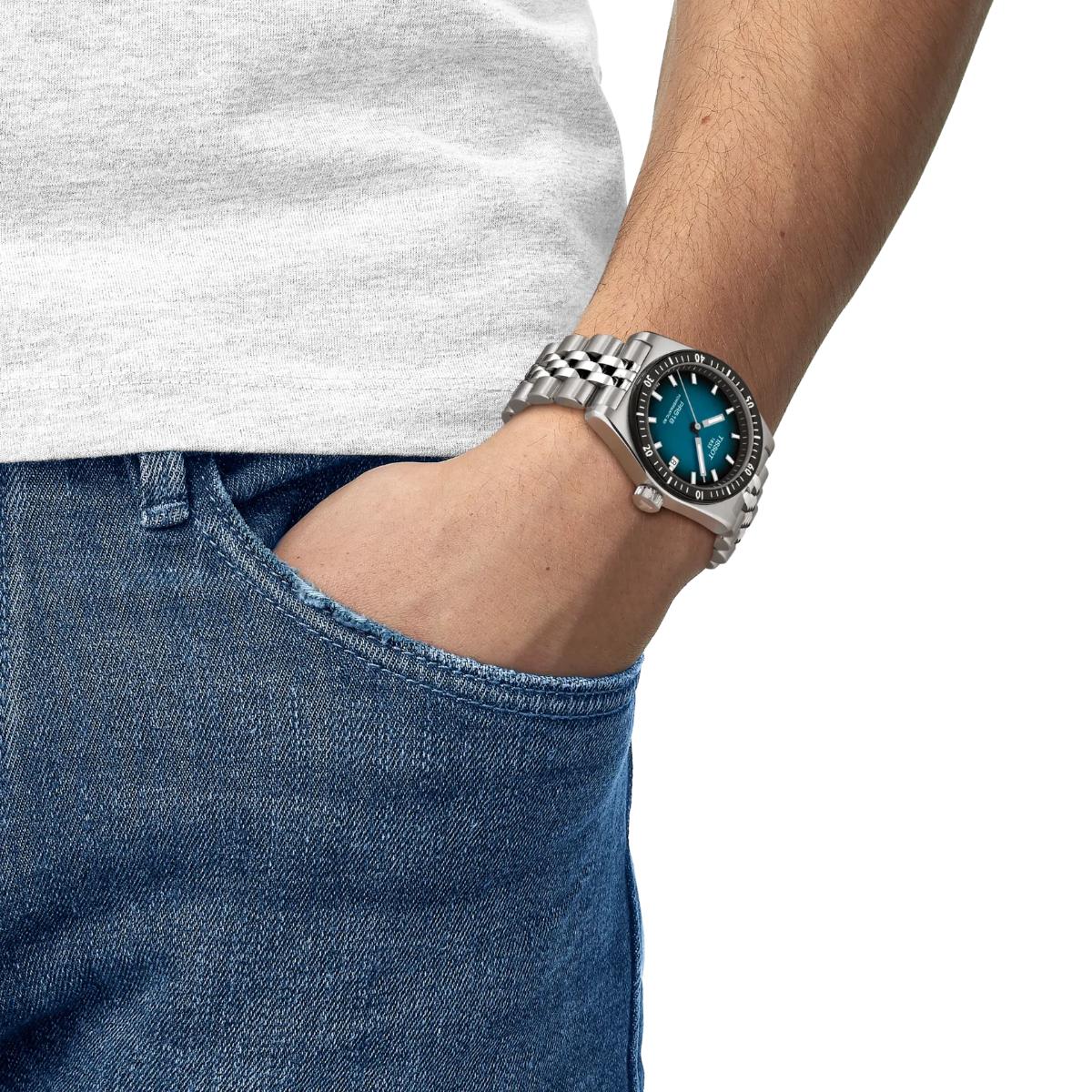 Tissot PR516 Blue Dial Analog Automatic Men's Watch T1494071104100