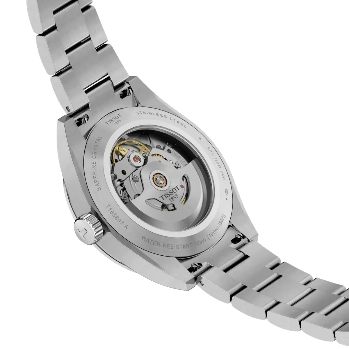 Tissot Silver Dial Analog Automatic Stainless steel Men's Watch T1658071103100