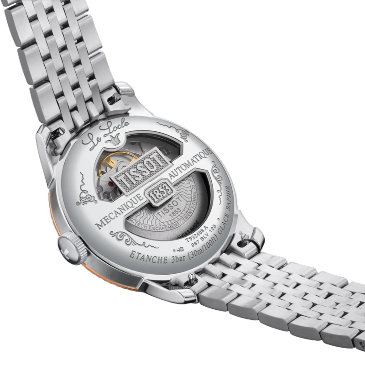 Tissot Le Locle Gold Automatic Silver Dial Analog Men's Watch T9324084103300