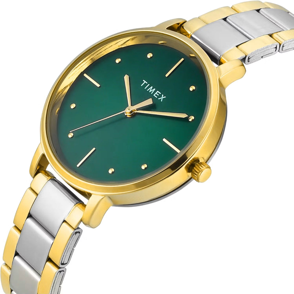 Timex Green Round Dial Analog Women Watch TWEL15830