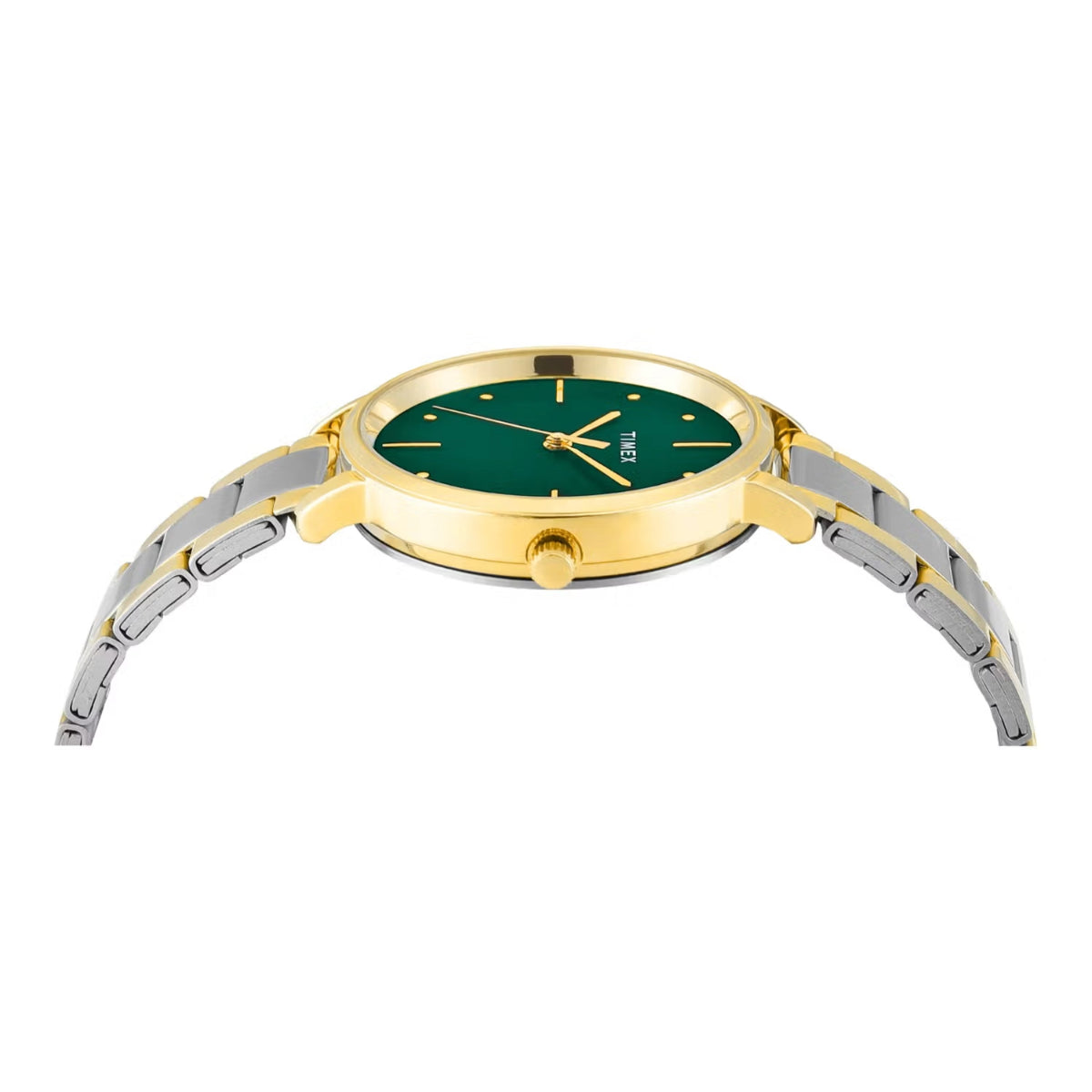 Timex Green Round Dial Analog Women Watch TWEL15830