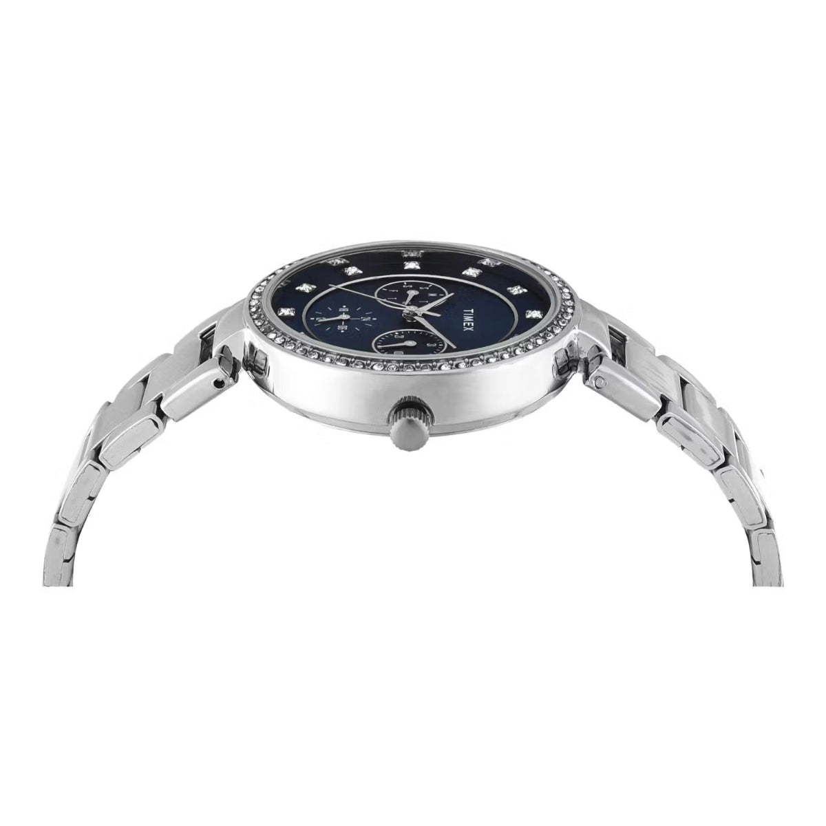 Timex Blue Round Dial Analog Women's Watch TWEL18729