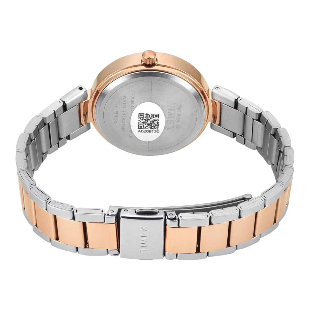 Timex Quartz White Round Dial Analog Women Watch TWEL18720