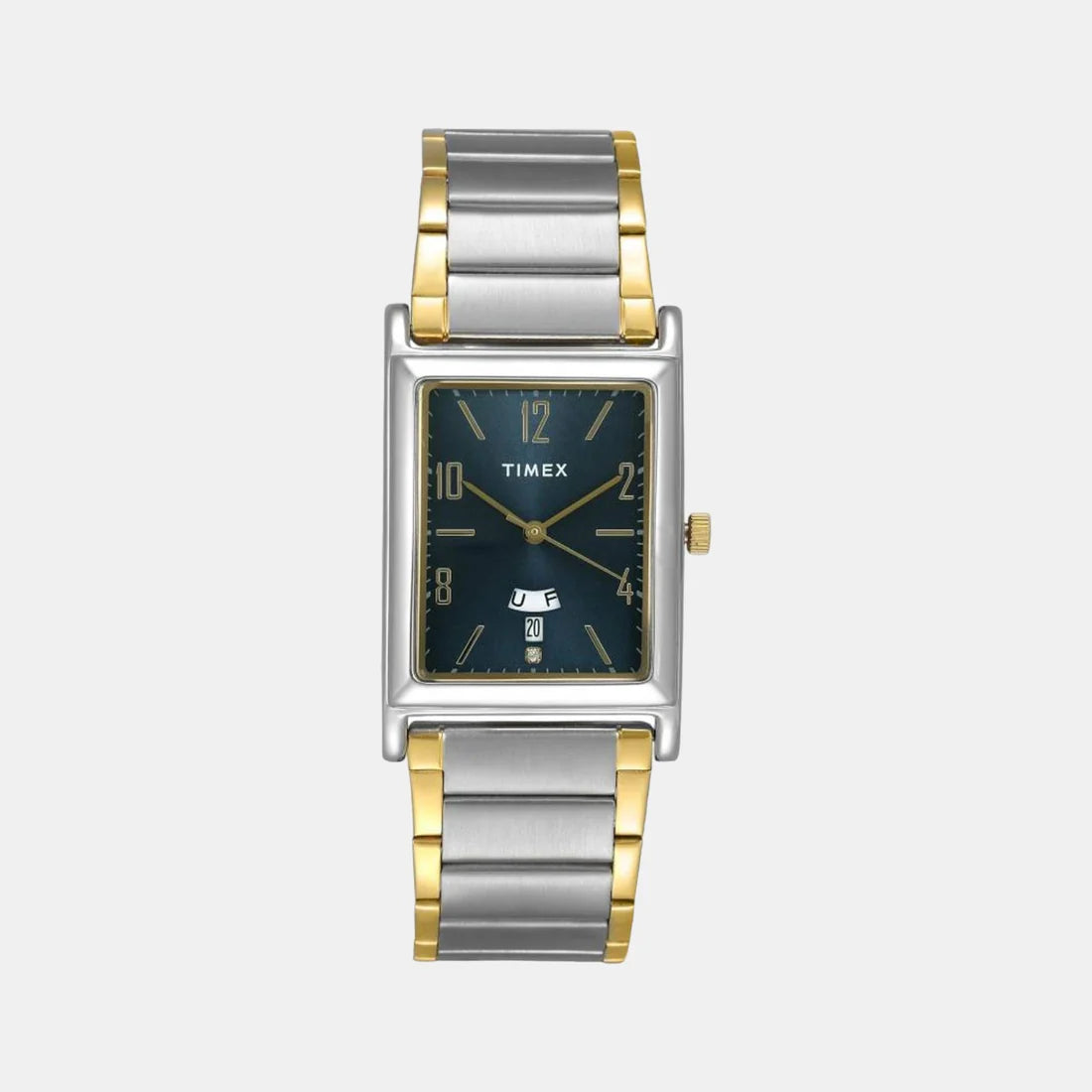 Timex Classics Men's Analog Blue Rectangle Dial Function Watch -TW000L519