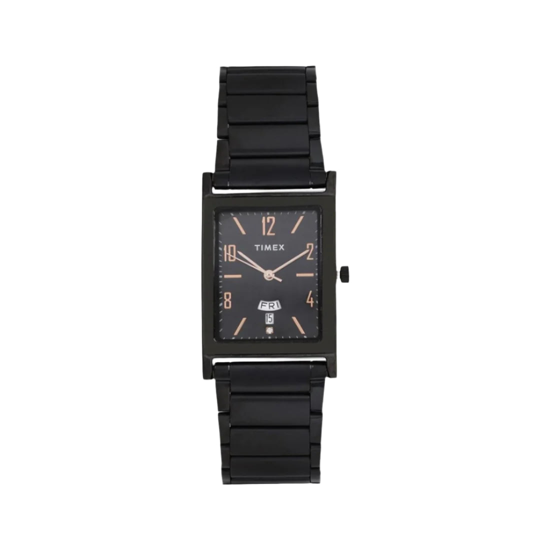 Timex Classics Men's Quartz Analog Black Dial Rectangle Case Watch -TW000L521