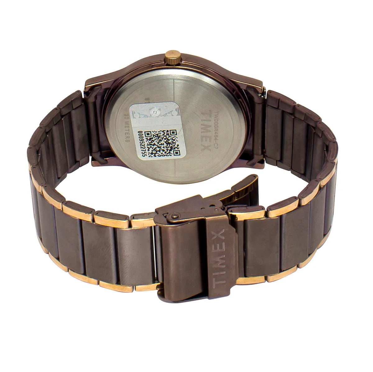 Timex Analog Brown Round Brass Dial Men Watch - TW000R464