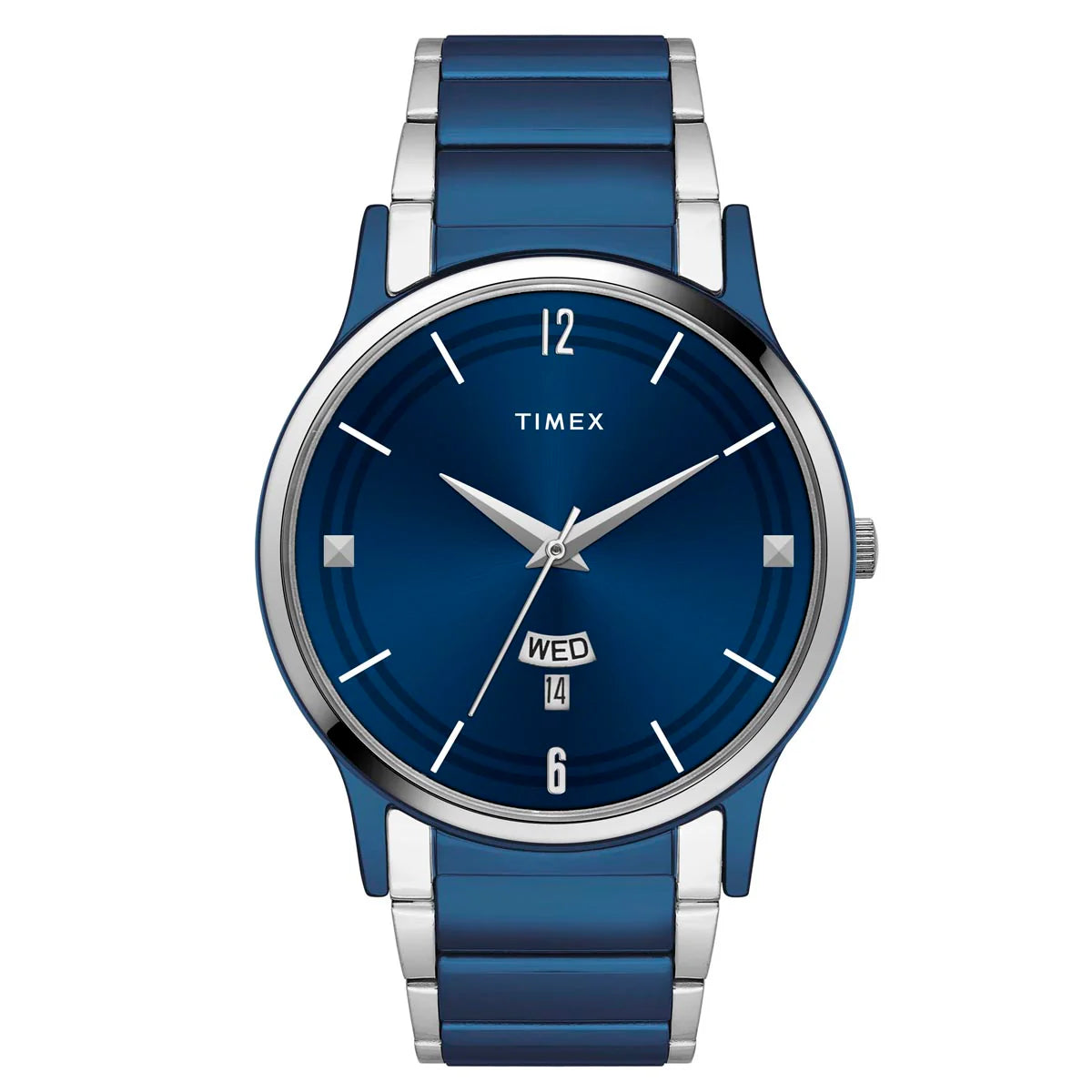 Timex Men Blue Round Dial Analog Watch - TW000R466