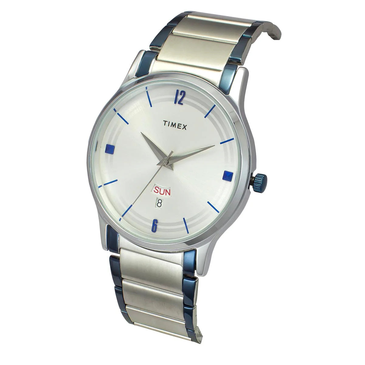 Timex Men Silver Round Dial Analog Watch - TW000R467