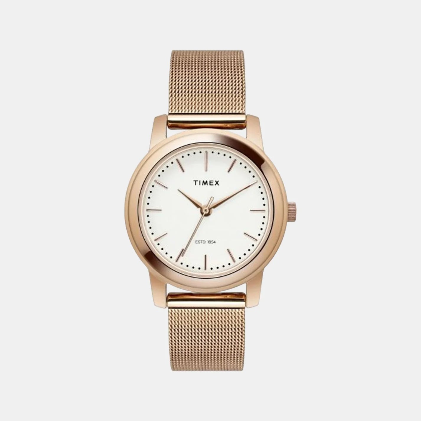 Timex Women's Silver Analog Stainless Steel Watch TW000W110