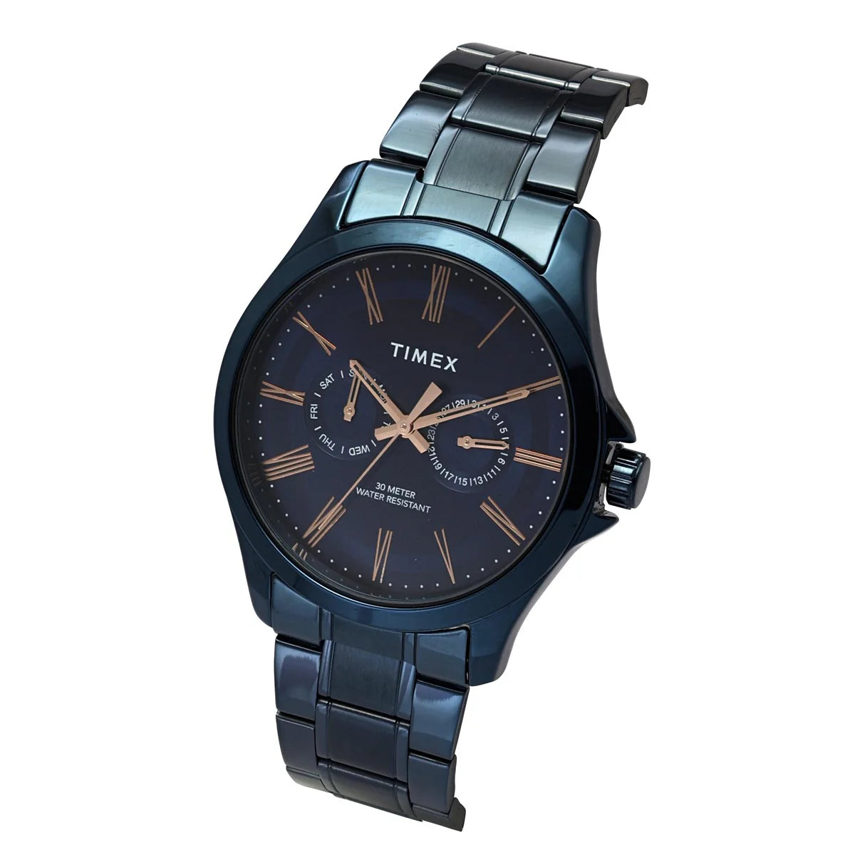 Timex Men Brass Dial Stainless Steel Analog Watch TW000X137