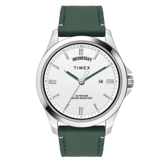 Timex Men White Round Dial With Analog Watch - TW000X138