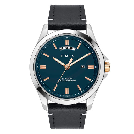 Timex Men Green Round Dial Analog Watch - TW000X139