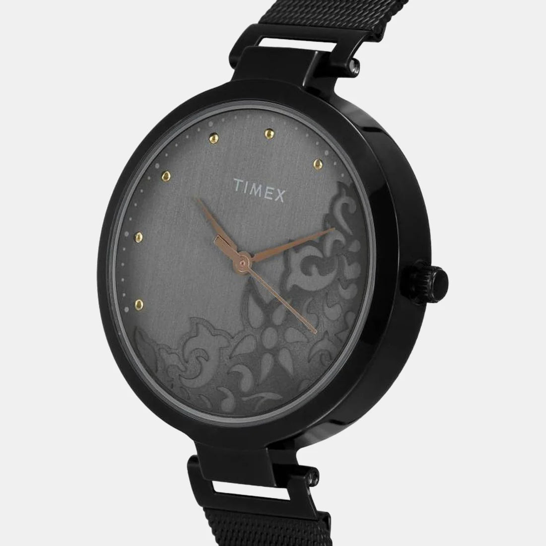 Timex Fashion Women's Grey Dial Round Case Watch -TW000X221