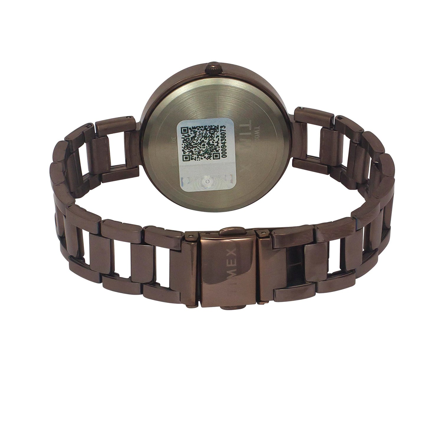 Timex Women Brown Round Dial Analog Stainless Steel Watch - TW000X267