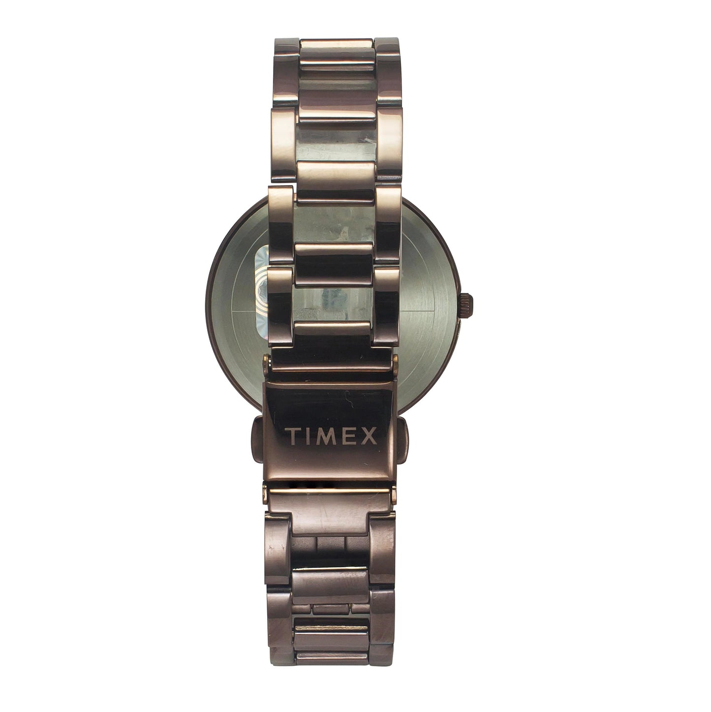 Timex Women Brown Round Dial Analog Stainless Steel Watch - TW000X267