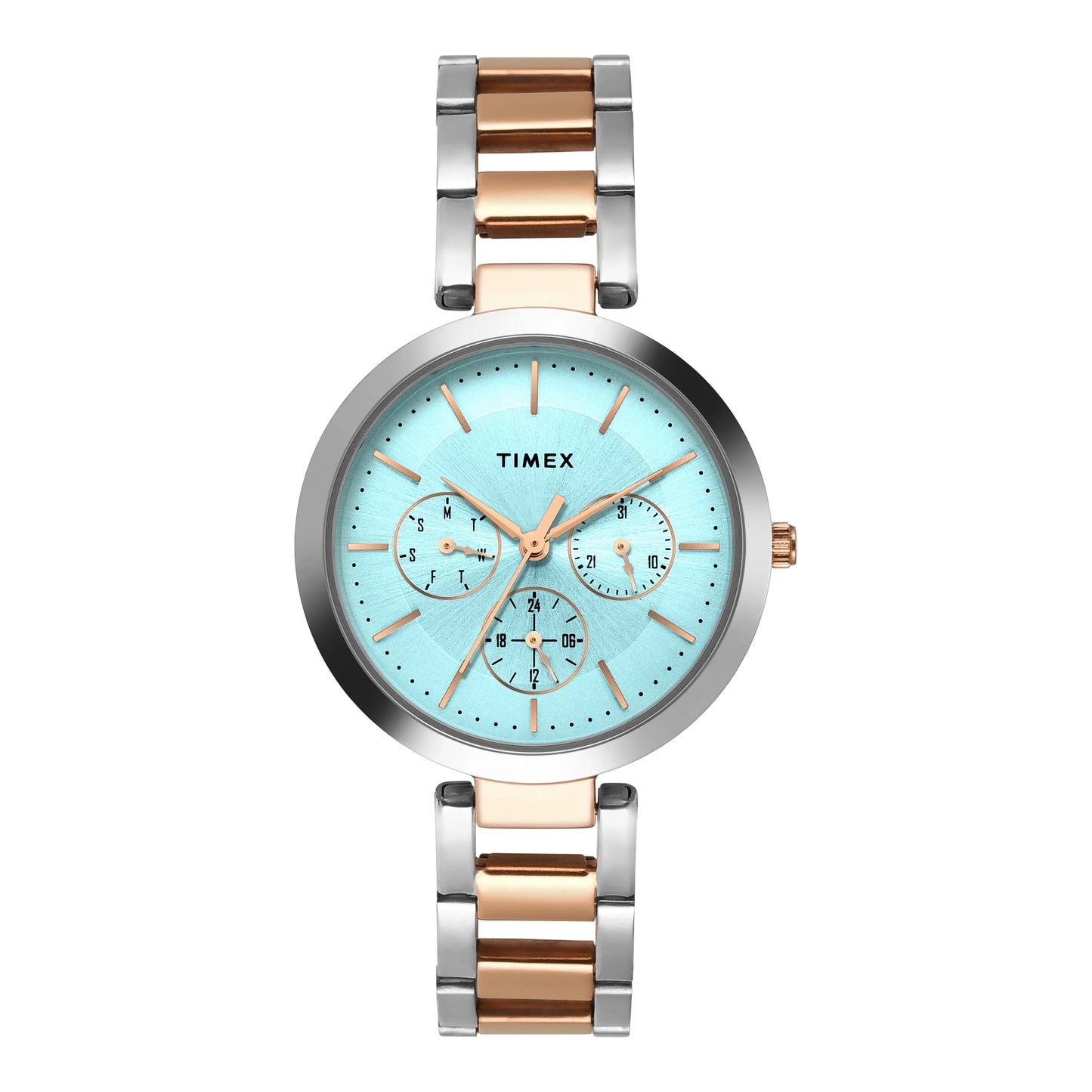 Timex Women Blue Round Dial Analog Watch - TW000X269