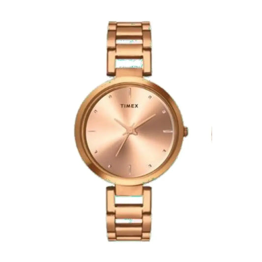 Timex Rose Gold Dial Analog Watch For Women TW000X276