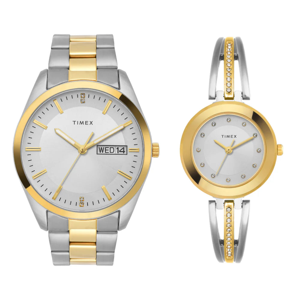 Timex Fashion Silver Round Dial Analog Unisex Watch - TW00PR308