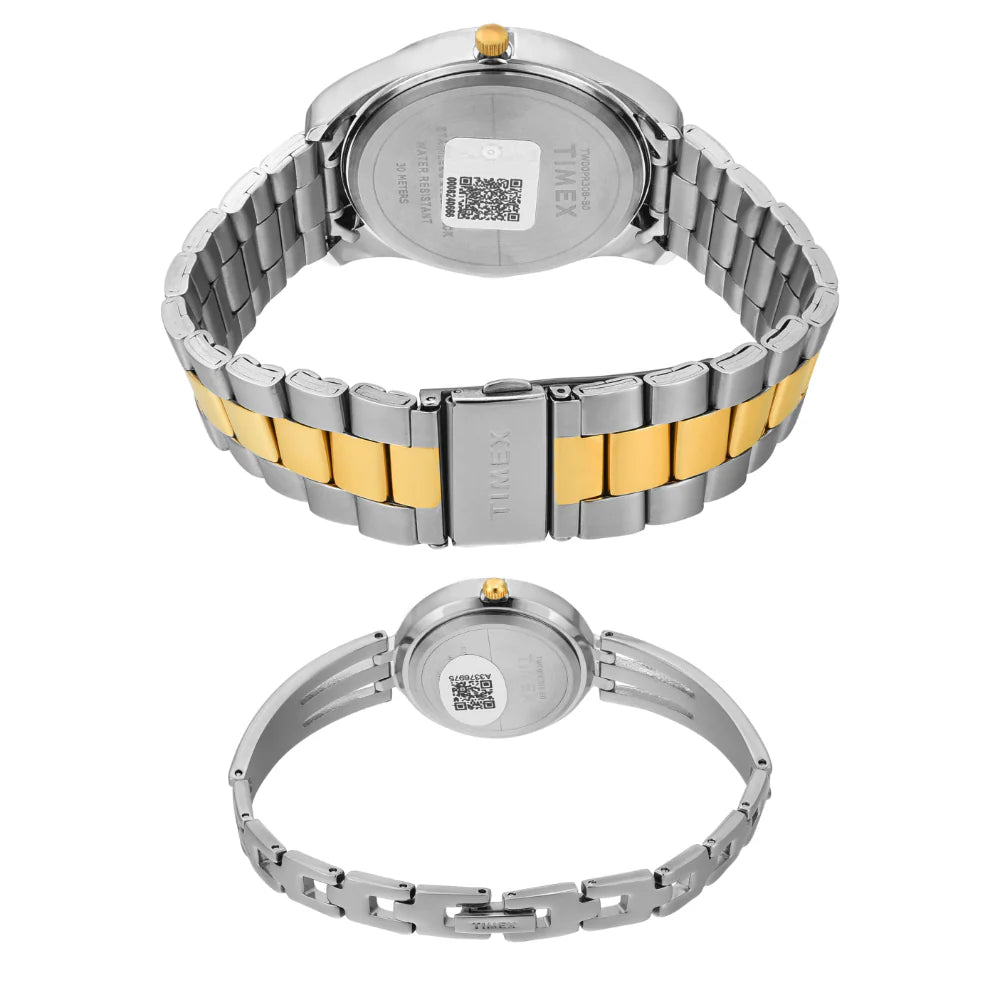 Timex Fashion Silver Round Dial Analog Unisex Watch - TW00PR308